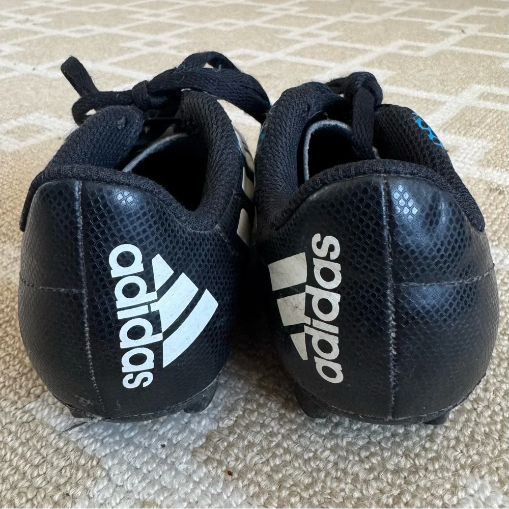 adidas Predator Youth Soccer Cleats FG Blue Black Textured Stud Sports Kids 11